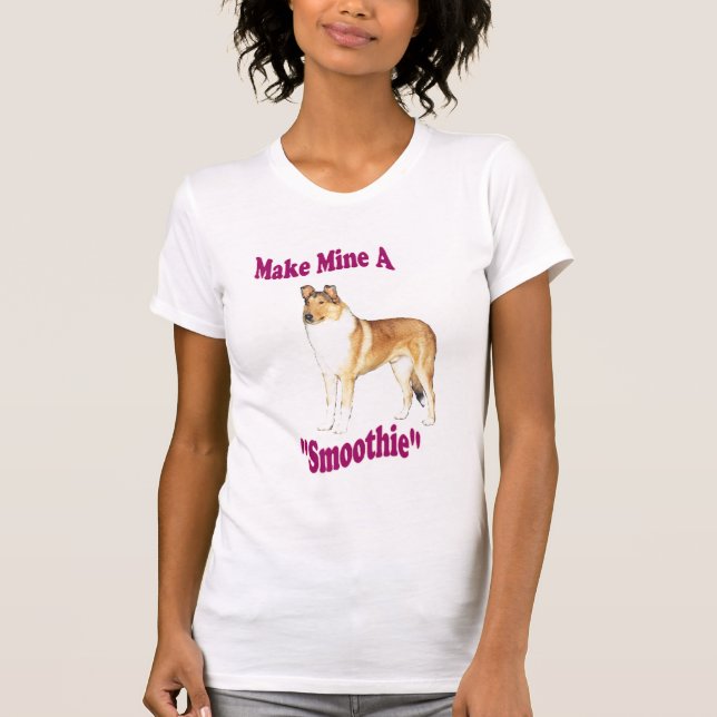 Glatte Collie-Geschenke T-Shirt (Vorderseite)