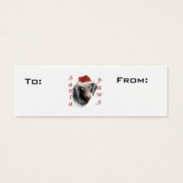 Glatte Dackel Paws Gift Tags
