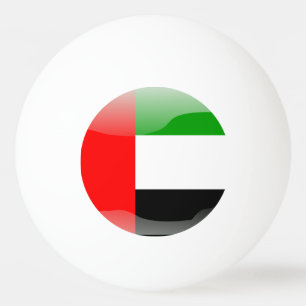 Glatte Flagge Arabische Emirates Tischtennisball