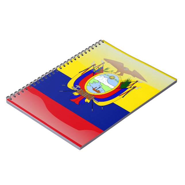 Glatte Flagge des Ecuadorian Notizblock (Linke Seite)