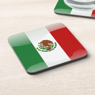 Glatte Flagge Mexikos Untersetzer