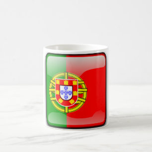 Glatte Flagge Portugals Kaffeetasse