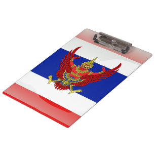 Glatte Flagge Thailands Klemmbrett