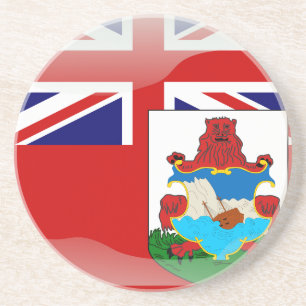 Glatte Flagge von den Bermudas Getränkeuntersetzer