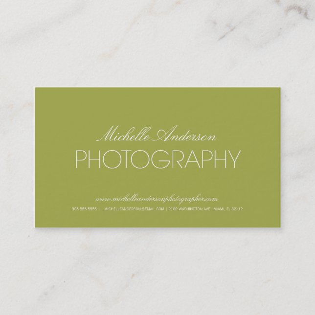 GLATTE FOTOGRAFIE-VISITENKARTE DES FOTOGRAF-%PIPE% VISITENKARTE (Vorderseite)