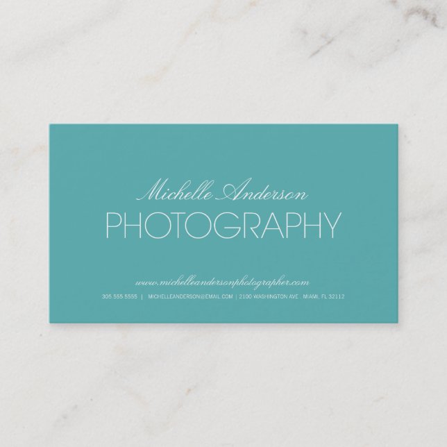 GLATTE FOTOGRAFIE-VISITENKARTE DES FOTOGRAF-%PIPE% VISITENKARTE (Vorderseite)