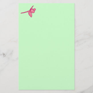 Glatte Fuschia Libelle Briefpapier