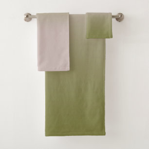 Glatte Gradienten Sommerfarben einfache Farbe Badhandtuch Set