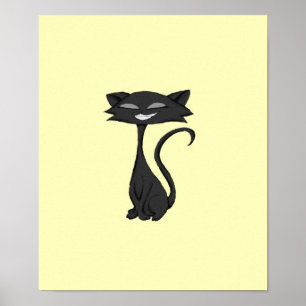 Glatte Katzen-kicherndes Plakat