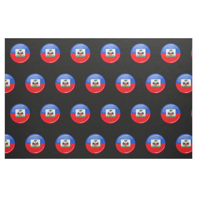 Glatte runde haitianische Flagge Stoff (Fat Quarter (45,7 x 55,9 cm))