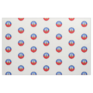 Glatte runde haitianische Flagge Stoff
