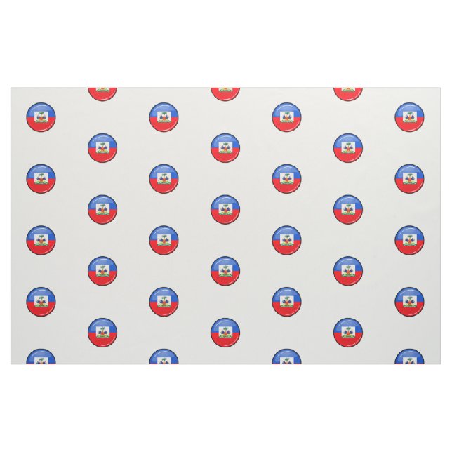 Glatte runde haitianische Flagge Stoff (Fat Quarter (45,7 x 55,9 cm))