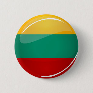Glatte runde litauische Flagge Button