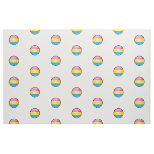 Glatte runde Pansexual Stolz-Flagge Stoff