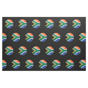 Glatte runde südafrikanische Flagge Stoff