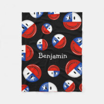 Glatte Runden-lächelnde chilenische Flagge