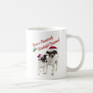 Glatte Spielzeug-Foxterrier-Weihnachtswünsche Kaffeetasse