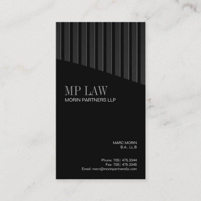 Glatte Visitenkarte (Vorderseite)