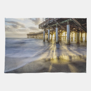 Glatte Wellen an der Kakaohalle Geschirrtuch