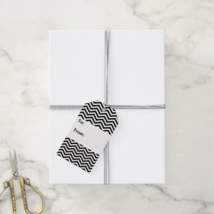 Glatte Zickzack Geschenk-Umbauten Geschenkanhänger