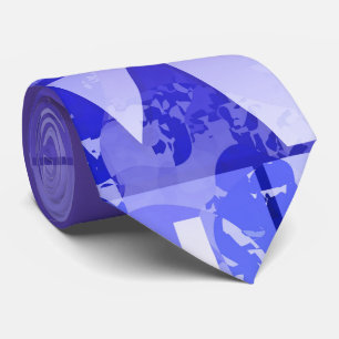 Glatter blauer violetter geometrischer Farbverlauf Krawatte