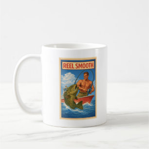 Glatter Fischermann Retro-Nautik-Zackenbarsch-Fisc Kaffeetasse