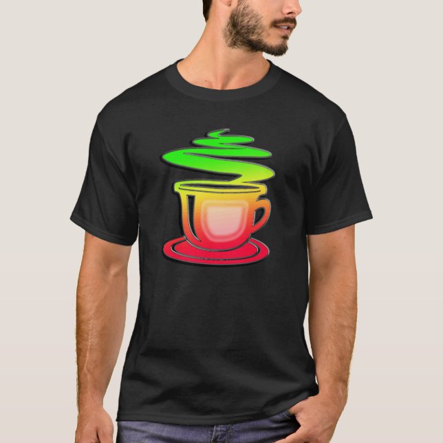 Glatter heißer Kaffee T-Shirt (Vorderseite)