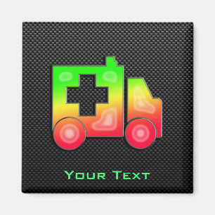 Glatter Krankenwagen Magnet