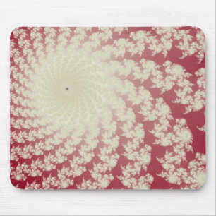 Glatter roter Strudel-Mauspad Mousepad