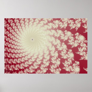 Glatter roter Whirlpool Poster