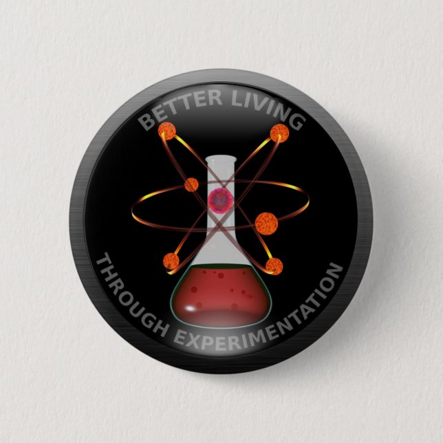 Glattes besseres Leben durch Experimentieren Button (Vorderseite)