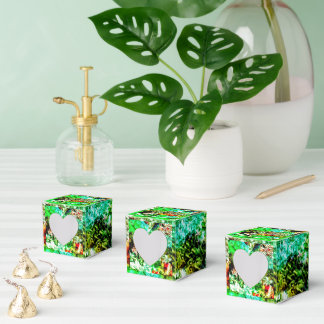 Glattes gelbes abstraktes Favor-Box, beruhigendes  Geschenkschachtel