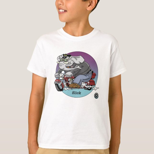 Glattes Kindert-shirt -, Radfahrer sind Tiere © T-Shirt (Vorderseite)