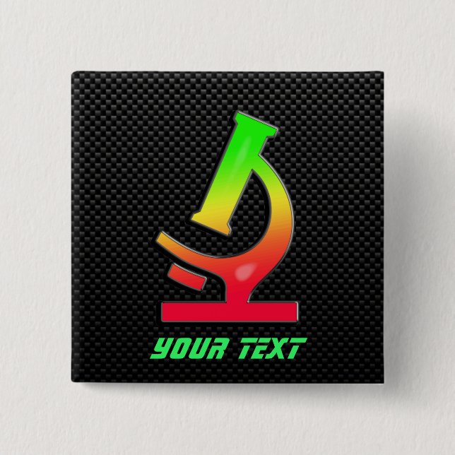 Glattes Mikroskop Button (Vorderseite)