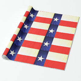 Glattes Packpapier - Texas-Flagge