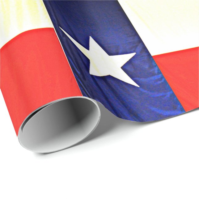 Glattes Packpapier - Texas-Flagge (Rolleneckpunkt)