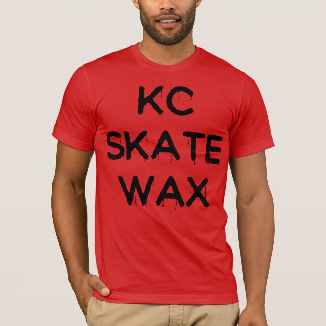 glattes T-Stück des kc-Skatewachses T-Shirt (Vorderseite)