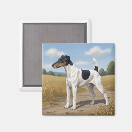 Glatthaar-Foxterrier Magnet