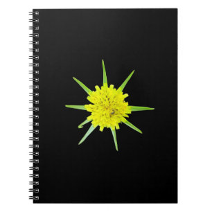 Glattleder-Goats-Bart Wild Blume Spiral Notebook Notizblock