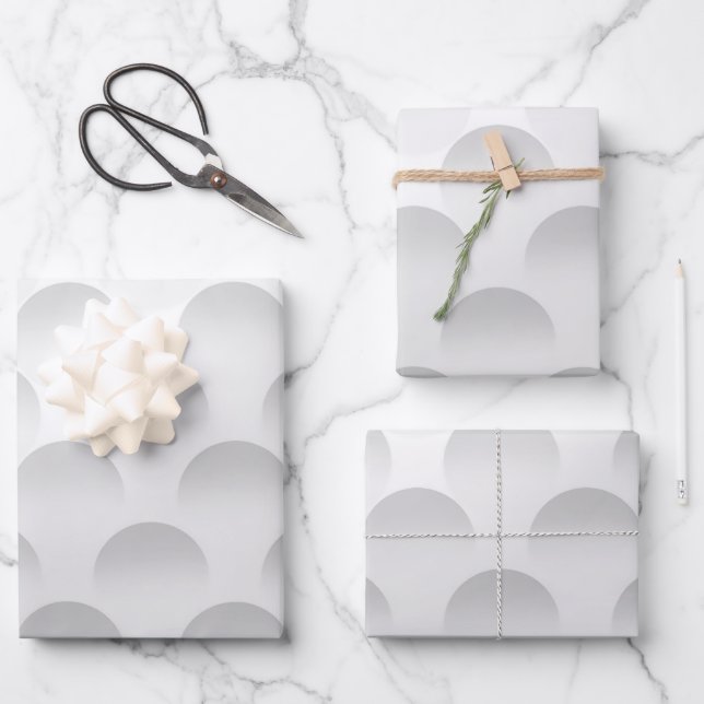 Glattledermuster Geschenkpapier Set (Vorderseite)