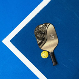 Glattlegiertes Metall und Metallstein Mit Monogram Pickleball Schläger
