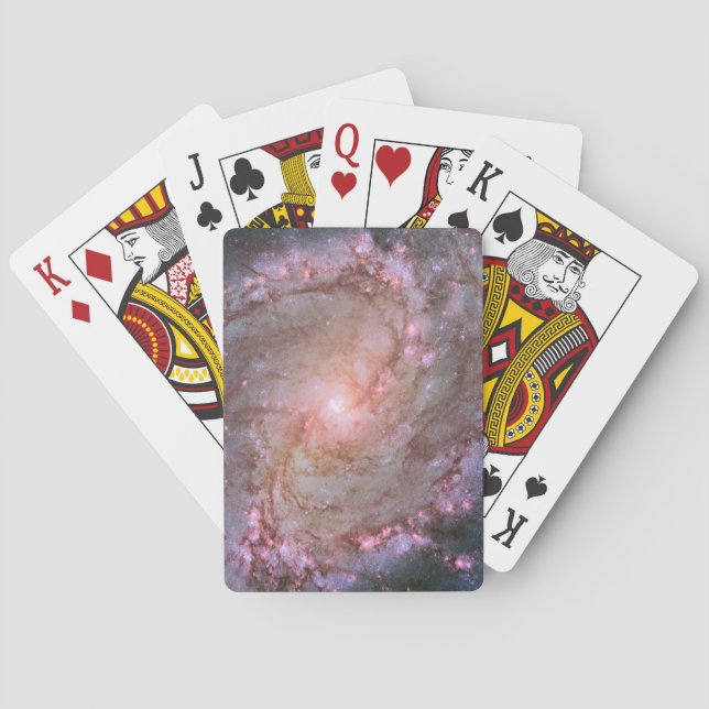 Glattspirale Galaxy Messier 83. Spielkarten (Rückseite)