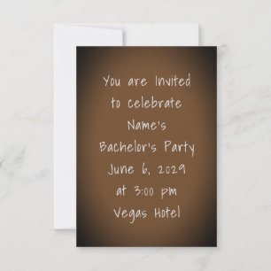 Glatzen Männer - Bachelor-Einladungen / RSVP Einladung