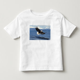 Glatzenadler, Haliäetus leuccocephalus, im Fliegen Kleinkind T-shirt