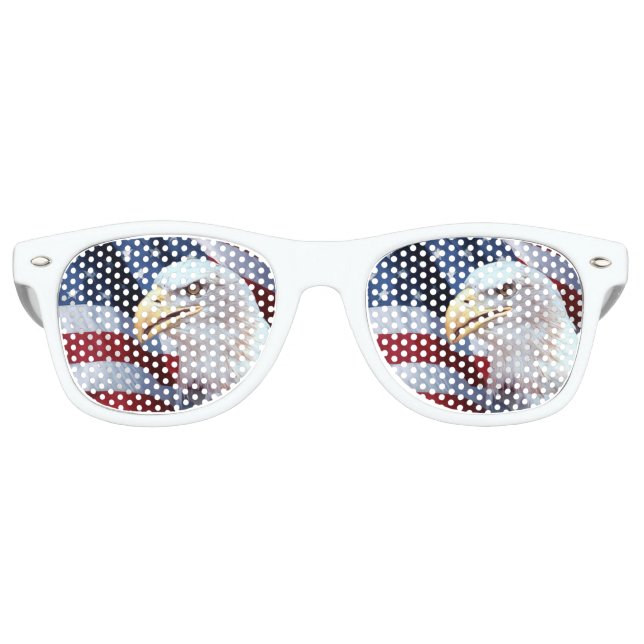 Glatzenkopf Amerikanische Unabhängigkeitstag Partybrille (Vorderseite)