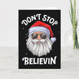 Glaub an Santa Spaß Weihnachten Jungen Kinder  Karte