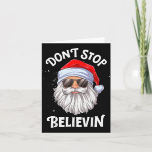 Glaub nicht an Santa Lustiges Weihnachten Jungen K Karte