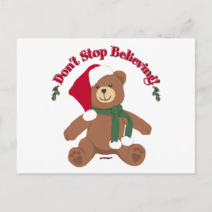 Glaub weiter! Weihnachtsbär Feiertagspostkarte