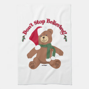 Glaub weiter! Weihnachtsbär Handtuch