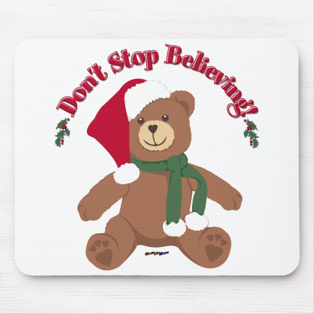 Glaub weiter! Weihnachtsbär Mousepad (Vorne)